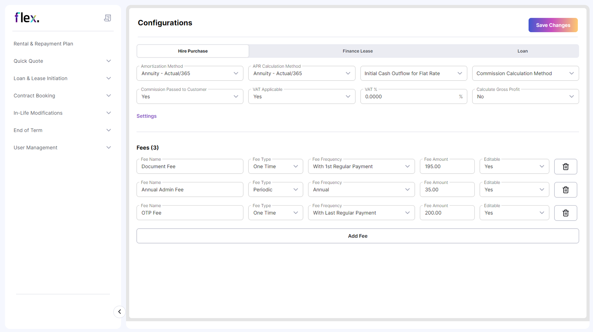 screenshot of Flex Engine